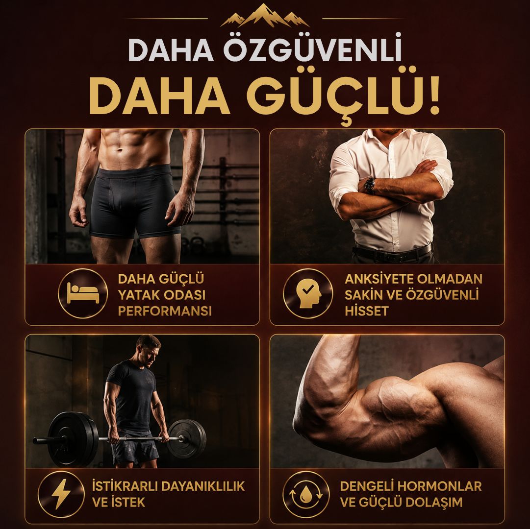 Doğal Denge™ Premium Shilajit-Doğal Testosteron ve Performans Arttırıcı Gıda Takviyesi