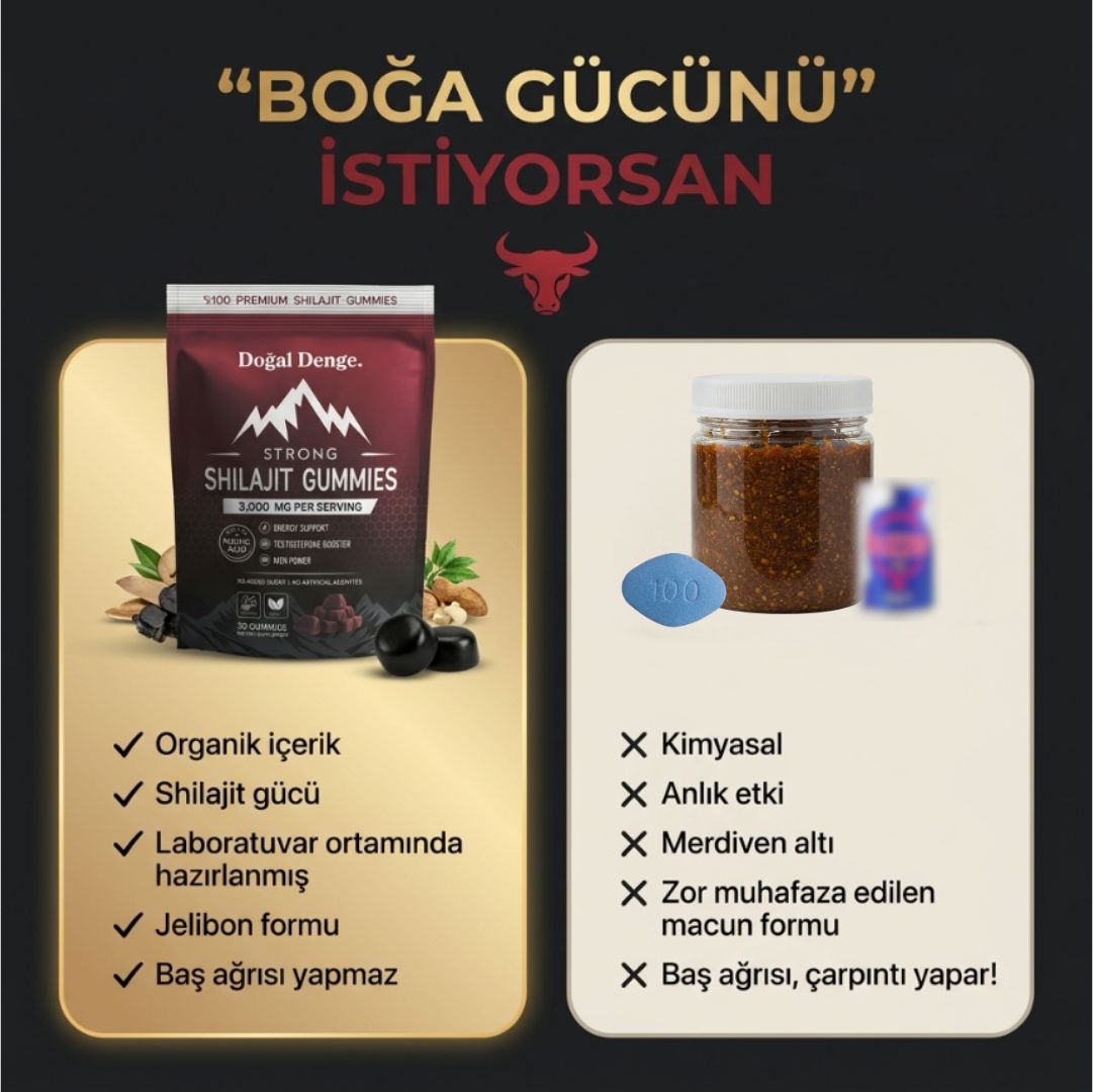 Doğal Denge™ Premium Shilajit-Doğal Testosteron ve Performans Arttırıcı Gıda Takviyesi